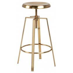 Goose barstol guldfarvet metal