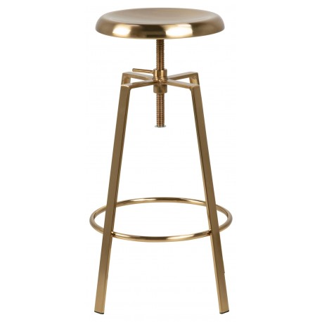 Goose barstol guldfarvet metal