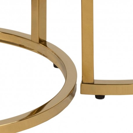 Alisma indskudsbord hvid glas