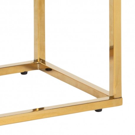 Alisma konsolbord hvid glas
