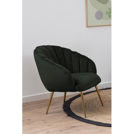 Daniella lounge stol grøn stof