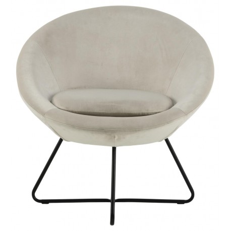 Center lounge stol brun stof