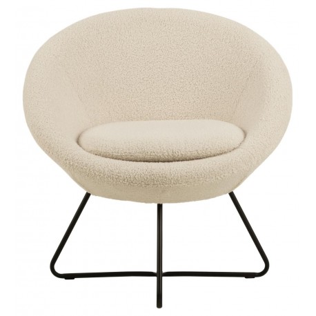 Center lounge stol brun stof