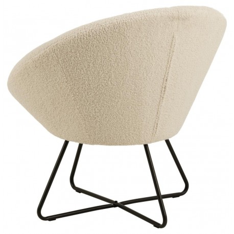 Center lounge stol brun stof