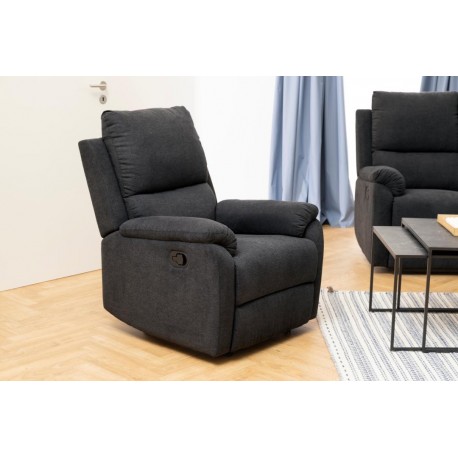 Sabia Lænestol Recliner - Enjoy stof mørkegrå