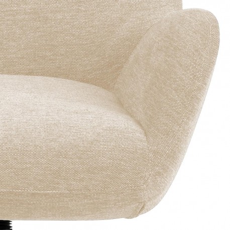 Talgarth Recliner med fodskammel brun stof