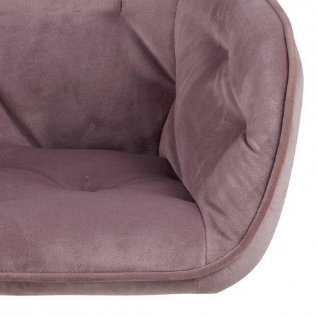 Brooke skrivebordsstol støvet rosa velour