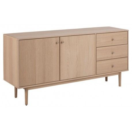Aston skænk 160 cm - Hvidpigmenteret