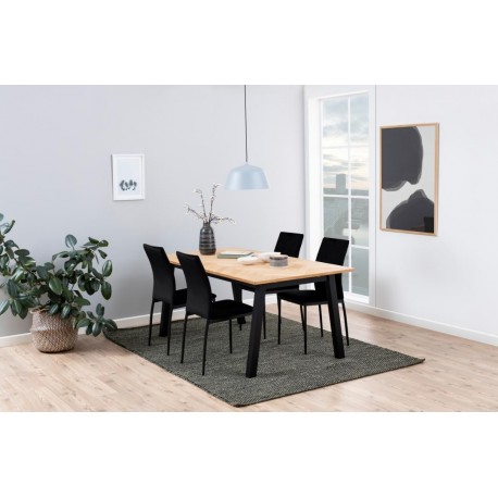 Demina spisebordsstol sort stof