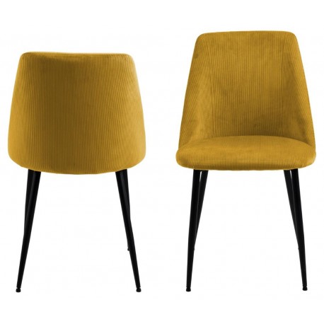 Ines spisebordsstol orange stof