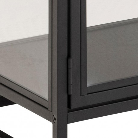 Seaford vitrine sort metal