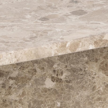 VegaStone Marmor sofabord | Latte lakeret marmor | 90x90 cm