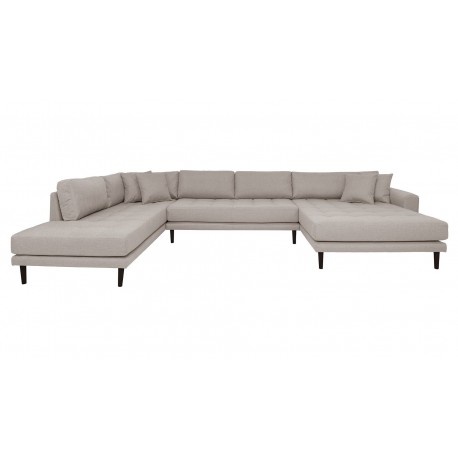 Andersen | Hjørnesofa med Højrevendt Chaiselong | Beige stof