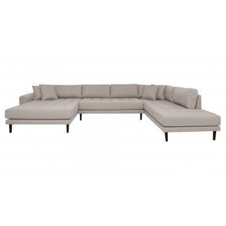 Andersen | Hjørnesofa med Venstrevendt Chaiselong | Beige stof