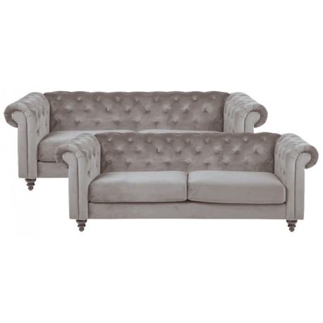 Charlietown 3+3 pers. sofasæt - Sandarvet velour