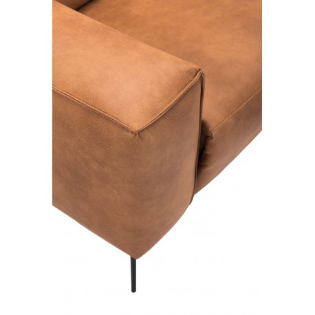 Assens Hjørnesofa Cognac Kentucky Højrevendt