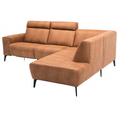 Assens Hjørnesofa Cognac Kentucky Højrevendt