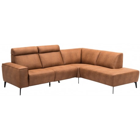 Assens Hjørnesofa Cognac Kentucky Højrevendt