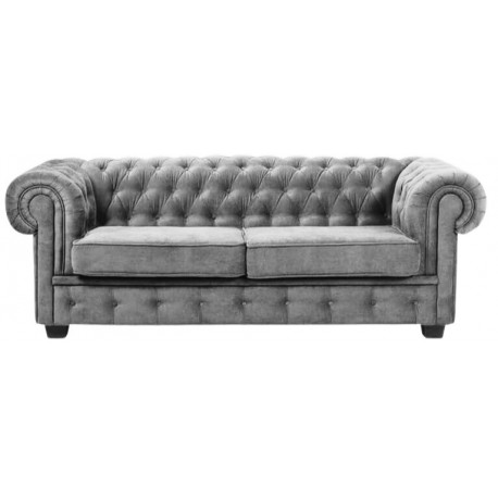 Manchester 2+3 pers sofasæt grå velour