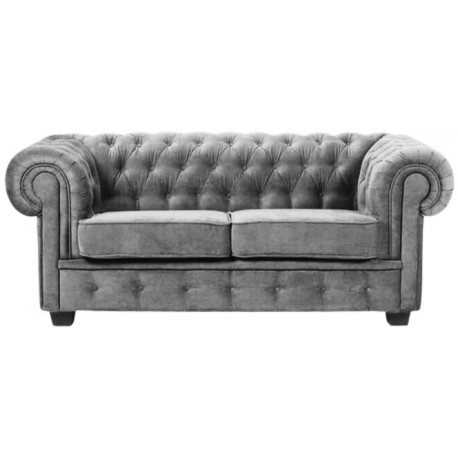 Manchester 2+3 pers sofasæt grå velour