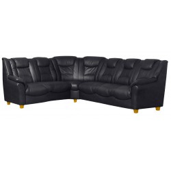 Strib Hjørnesofa grå stof - D23R