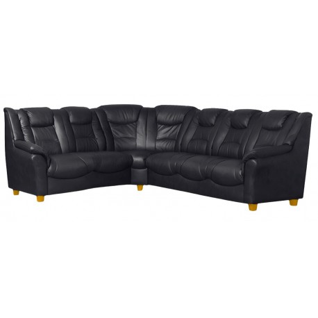 Strib Hjørnesofa grå stof - D23R