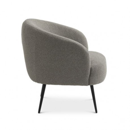 Conrad loungestol MUSHROOM stof med sort metalben