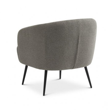 Conrad loungestol MUSHROOM stof med sort metalben