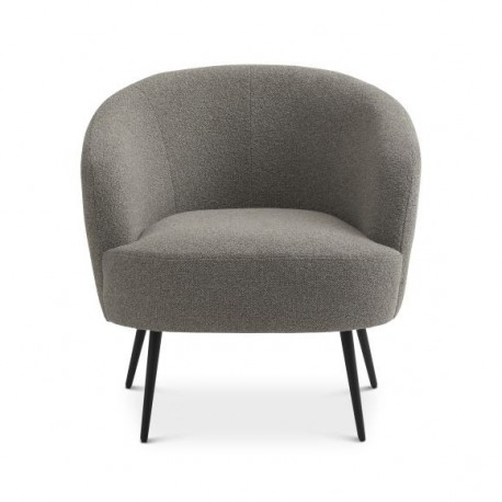 Conrad loungestol MUSHROOM stof med sort metalben