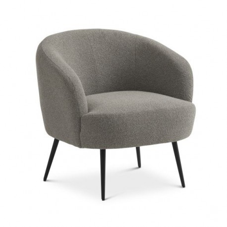 Conrad loungestol MUSHROOM stof med sort metalben