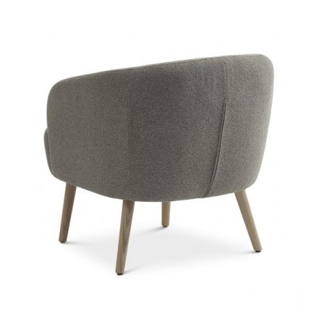 Conrad loungestol MUSHROOM Vista stof med Natur Træben