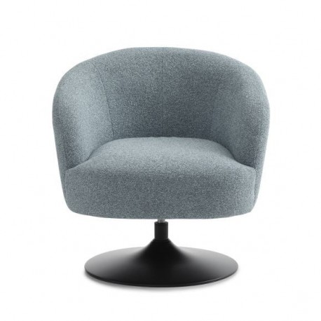 Conrad loungestol EGG BLUE Vista stof med Trompet ben