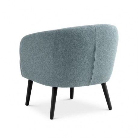 Conrad loungestol EGG BLUE Vista stof med sorte træben
