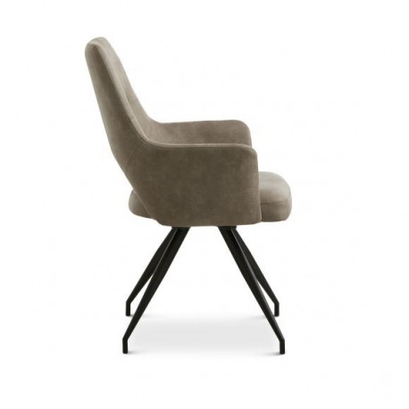 Aya spisebordsstol - Clay Bull microfiber læder