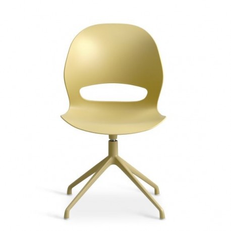 Linea Mustard Spisebordsstol med Mustard drejestel