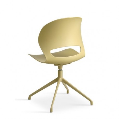 Linea Mustard Spisebordsstol med Mustard drejestel