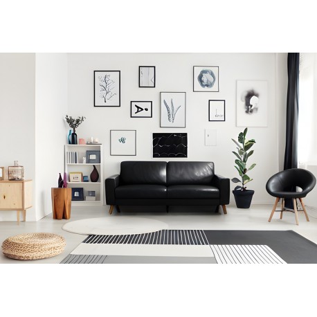 Slagelse sofa Ægte læder