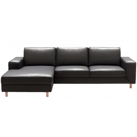 Billund Chaiselong lædersofa - Venstrevendt