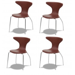 4 x Suki spisestuestol brun