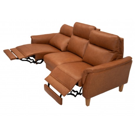 Sæby 3 Pers sofa Cognac