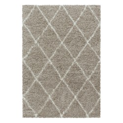 Alvor Shaggy tæppe Geometrisk - Beige