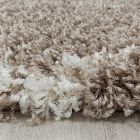 Alvor Shaggy tæppe Geometrisk - Beige