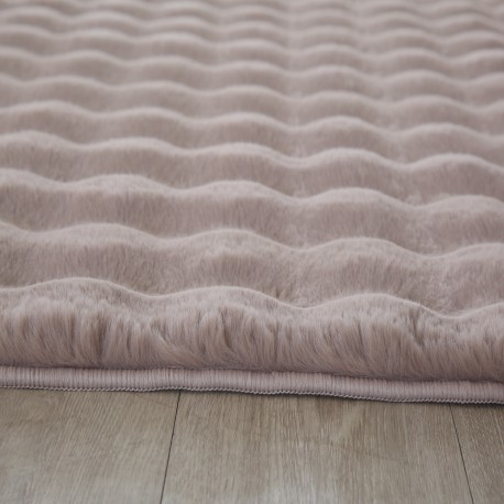 Ambiance Shaggy Tæppeløber Ensfarvet - Beige