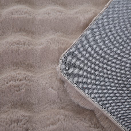 Ambiance Shaggy Tæppeløber Ensfarvet - Beige