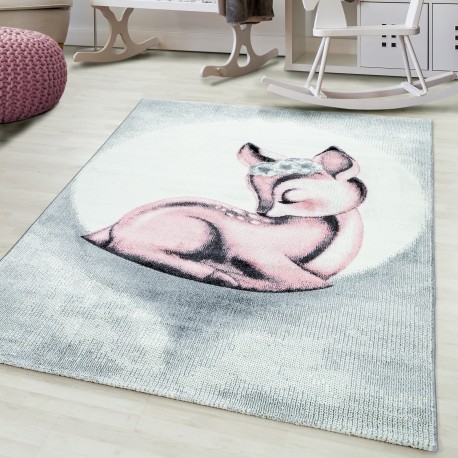 Bambi Børnetæppe Rådyr - Pink