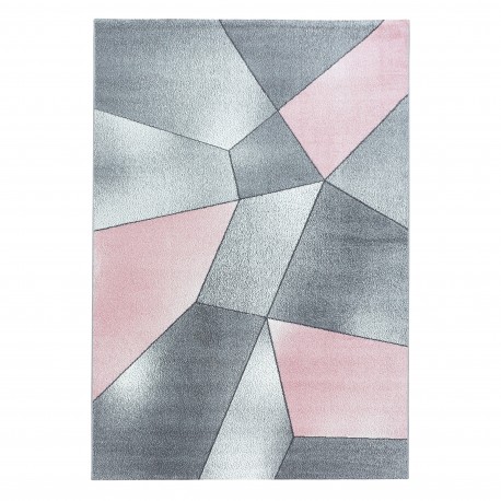 Beta Kortluvet Tæppeløber Geometrisk - Pink