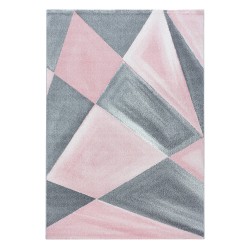 Beta Kortluvet Tæppeløber Geometrisk - Pink
