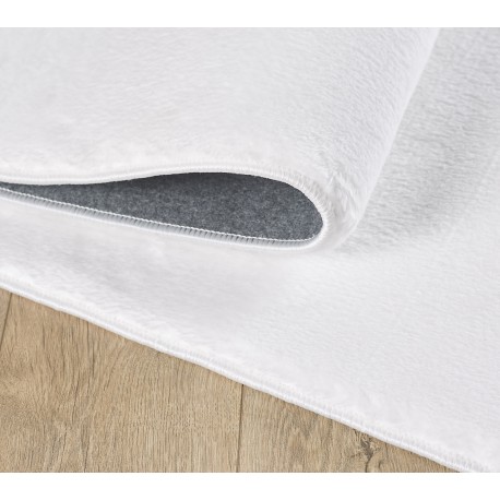 Catwalk Vaskbart tæppe Ensfarvet - Creme