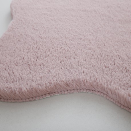 Caty Børnetæppe imiteret Fåreskind - Rosa