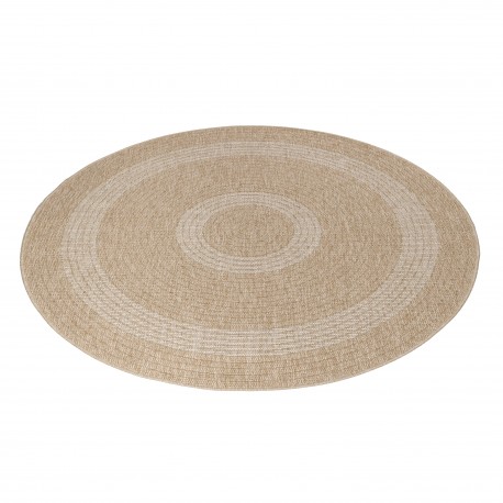 Comilla Rund Udendørs tæppe Vintage - Beige